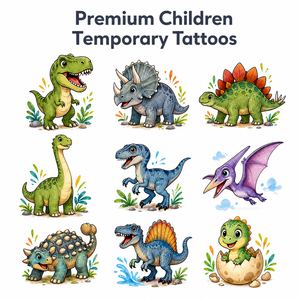 Tatuaggi Glitterati Ecologici Resistenti all'Acqua Leesgel per Bambini, Ideali per Sacchetti Regalo, Applicazione sul Corpo, 204 Fogli con Disegni Cartoon 2 - Product Image 4