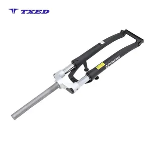 Horquilla de Suspensión de Aluminio con Resorte Helicoidal, Recorrido de 63 mm, Elegante Acabado Plateado, Montaje para Freno V-Brake, Lista para Bicicleta - Product Image 4