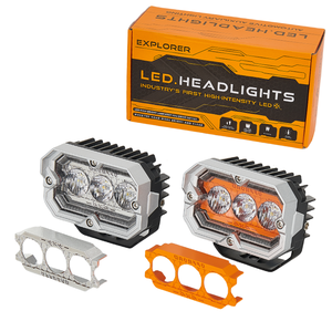 Auto Car Bumper A-Pillar Bull Bar Mount Dynamic DRL LED Auxiliares Pods 3,5 pulgadas Camión todoterreno 4x4 Faros de conducción antivaho - Product Image 6