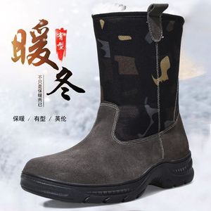 Botas de Nieve para Hombre, Impermeables, Antideslizantes, Cálidas, Forradas de Piel, Estilo Montar a Caballo, Suela Inyectada - Product Image 2