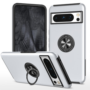 Funda de teléfono con soporte de anillo de dedo de Metal, funda trasera antigolpes delgada, funda híbrida de TPU para teléfono de PC para Google <span class=keywords><strong>Pixel</strong></span> 8 7 <span class=keywords><strong>6</strong></span> <span class=keywords><strong>Pro</strong></span> - Product Image 1