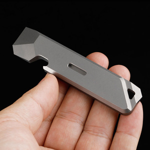 TC4 Titanium Alloy Crowbar <b>Mini</b> Outdoor Survival Self-Defense Cool Stick EDC Multi-functional Tool <b>Bottle</b> Opener - Product Image 1