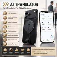 Traducteur IA X9 en temps réel, mini, 146 langues, en ligne et hors ligne, voix, photo, OCR, Wi-Fi, portable, pour voyages et communication professionnelle