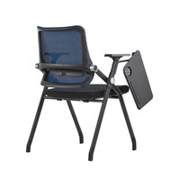 Chaise de bureau à dossier inclinable en plastique Offre Spéciale chaise de formation pliable avec accoudoir mobile
