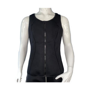 Venta al por mayor 2mm hombres cuerpo Shaper pérdida de peso quemador de <span class=keywords><strong>grasa</strong></span> Shapewear cremallera neopreno adelgazamiento Sauna sudor <span class=keywords><strong>chaleco</strong></span> - Product Image 2