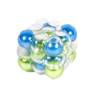 Jouet personnalisé - Nouveau cube anti-stress en TPR avec perles colorées - Jouet Mochi pour enfants - Product Image 1