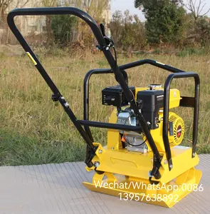 Petrol Plate Compactor Gasoline Vibrating Plate Compactor With Engine Honda GX200 Or Robin EY20
