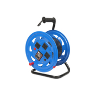 Enrouleur de câble portable en acier robuste, étanche IP65, protection contre les surcharges RCD, prise industrielle pour appareils ménagers 220V 6