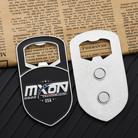 Ouvre-bouteille chaud aimant en alliage de zinc métal émail ouvre-bière Logo personnalisé lettre marque 2d 3D argent ouvre-bouteille avec magnétique