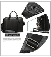Sac à bandoulière pour ordinateur portable de haute qualité, vintage, en cuir véritable, léger, imperméable, pour hommes, sac messager, sac à main