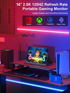 16 inch <span class=keywords><strong>LCD</strong></span> LED màn hình nhỏ UHD 2.5K <span class=keywords><strong>2560</strong></span>*1600p 120Hz chơi game Màn hình IPS Bảng điều chỉnh màn hình USB hiển thị xách tay màn hình cho điện thoại di động - Product Image 3