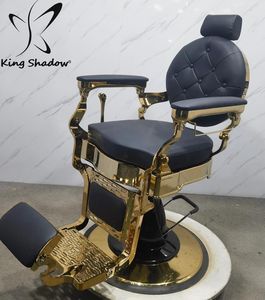Mobilier de salon de coiffure Chaise de coiffure en cuir inclinable Chaise de barbier professionnelle pour hommes - Product Image 1