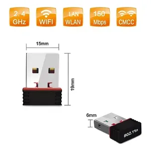 150Mbps USB 2.0 <b>Wireless</b> Wifi Adapter With 2.4GHz Frequency And 100M Range For <b>PC</b> Laptop External Network Connectivity - Product Image 3