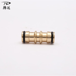 Copper Nipple 2 Way <b>Quick</b> <b>Connector</b> 12-16mm For Garden Hose Water Use Car Wash Flower Watering - Product Image 1