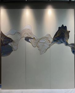 ديكور منزلي حديث ومطَرز هندسي قابل للتخصيص ومقاوم للحريق لخلفية تلفزيون غرفة النوم مقاوم للرطوبة المنزلية - Product Image 2