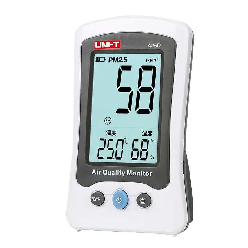 UNI-T A25D Air Quality Detector Laser Sensor Portable Gas Analyzer LCD Home Detector Intelligent Meter