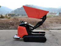 Chuangxin 2026 Mini Dumper sur chenilles diesel, petit camion de transport, moteur, pompe, roulement, haute efficacité, capacité de charge maximale 600 kg