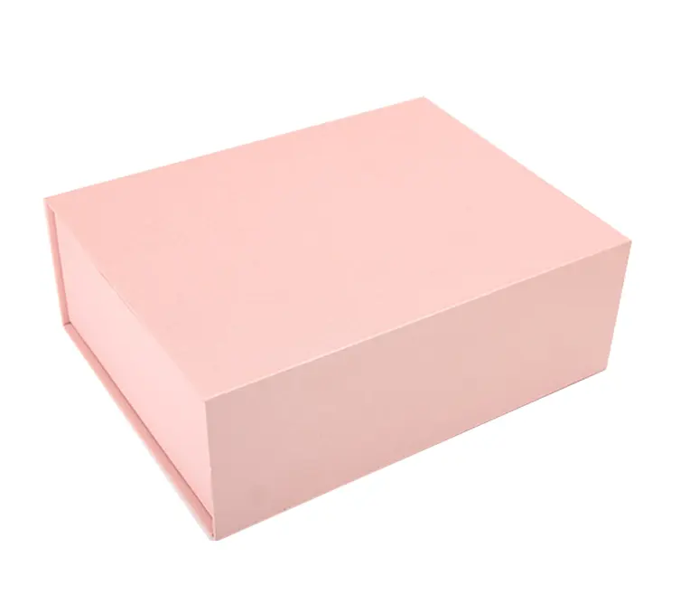 고급 마그네틱 핑크 메이크업 선물 상자 포장 선물 상자 사용자 정의 로고 EVA 줄 지어 보석 포장 상자