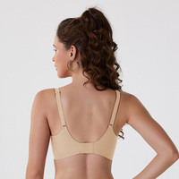 Soutien-gorge sans fil à lacets en dentelle en V profond Confort sans couture pour un port quotidien sexy