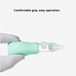 Limpiador de succión de Nariz de bebé Clip de Nariz de silicona Anti-reflujo Kit de limpieza de tapón <span class=keywords><strong>nasal</strong></span> presionado a mano - Product Image 3