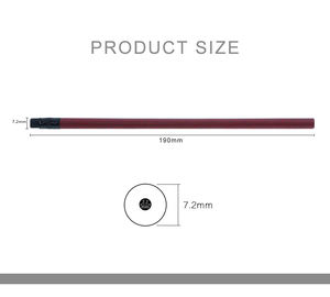 Lápices de lujo HB de madera negra de color <span class=keywords><strong>vino</strong></span> estándar de 7 pulgadas, juego de lápices de dibujo de forma redonda con punta de borrador - Product Image 6