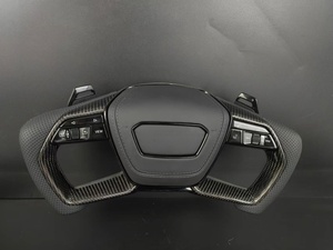 Volant de direction style F1 en fibre de carbone et cuir avec boutons multifonctions pour <span class=keywords><strong>Audi</strong></span> A3/A4/A5/A6/A7/A8/<span class=keywords><strong>Q5</strong></span>/Q7/RS Series - Product Image 1