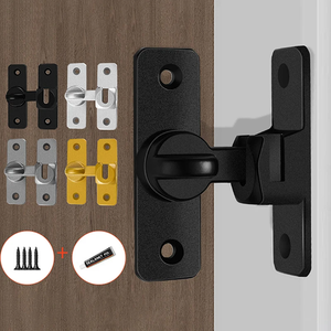 Door Latch Door Bolts Home Security Heavy-duty Zinc Alloy <b>90</b> 180 Degree Easy Installation Sliding Door Lock Anti-theft Lock - Product Image 3