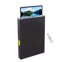 Système de conférence sans papier de 17,3 pouces, table de conférence avec écran arrière, moniteur LCD, moniteur motorisé à élévation LCD
