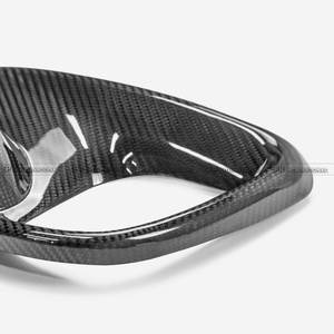 Cubierta de faro antiniebla delantero de fibra de carbono seca para Abarth 595 695 2017-2024, adhesión directa - Product Image 5