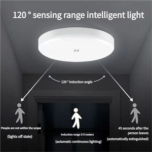 ไฟเพดานเซ็นเซอร์ LED 6000K ทันสมัยควบคุมด้วยรีโมตโคมไฟทางเดินแบบมินิมอลลิสต์ฝาครอบอะคริลิค220V AC - Product Image 3