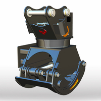 Hydraulic Log Grapple for Excavator 4-30 Ton 360 Degree Rotating Timber Grapple Wood Grabber