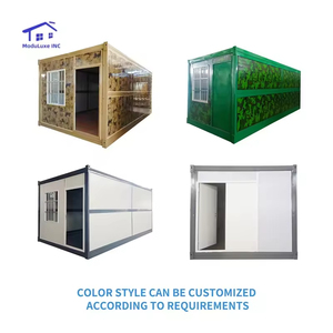 Appartements résistants aux ouragans, maison conteneur, structure en acier, cabine pliable portable, maison préfabriquée miniature pour hôtel - Product Image 5