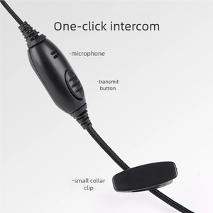 Auricular Profesional BF-711 para Walkie Talkie, Cable Trenzado, Gancho para una Sola Oreja, Conector de 2 Pines Tipo K para Baofeng UV-5R BF-888S UV-82 - Product Image 3
