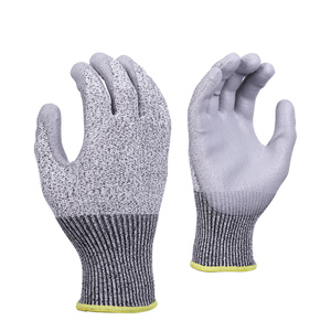 XINGYU Protección en el lugar de trabajo 13G Guantes de PU HPPE PU Guantes de mano resistentes a cortes Guantes de trabajo de seguridad resistentes a Cortes - Product Image 1
