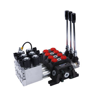 Bloque de Válvulas Hidráulicas Eléctricas de CC de 24 V/12 V para Montacargas Komatsu de 15.8 GPM, 2, 3 y 4 Vías, Válvula de Control Direccional Hidráulica de 1 a 12 Bancos - Product Image 2