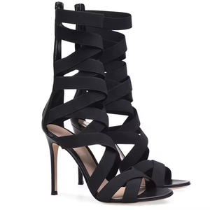 รองเท้าส้นสูงมีสายรัดข้อเท้าสำหรับผู้หญิง, รองเท้าส้นสูงแฟชั่นกันลื่น - Product Image 1