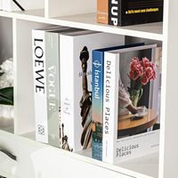Vente en gros de livres décoratifs personnalisés en faux cuir pour la décoration de la maison, style moderne de luxe, boîte de rangement vide en forme de livre