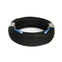 Câble de raccordement FTTH extérieur SC SM Simplex 100m 500m, câble de raccordement fibre optique monomode Simplex SC, câble de saut fibre optique FTTH