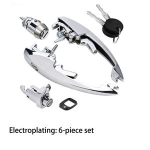 Juego de Manijas Exteriores para Coche Q, Cerradura de Encendido y Cerradura de Portón Trasero 111837205J 111837205 1BM827503 1BM837205 para Volkswagen Beetle 1968-1979 - Product Image 2