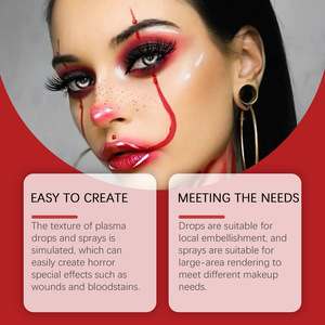 EELHOE Halloween Kit de maquillage à effets spéciaux réalistes et sanglants pour une ambiance effrayante - Product Image 4