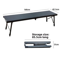 Table de pique-nique pliable et extensible en alliage d'aluminium à six unités, 8 places, pour le camping et les meubles d'extérieur