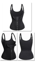 New Product High Waist Trainer Black Spandex Body Shaper Tummy Control Shapewear Vest