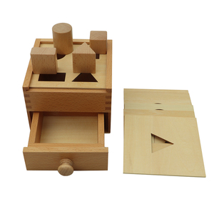 LT039 Montessori <strong>Blocks</strong> Multiple <strong>Shapes</strong> <strong>Blocks</strong> With Box Educational Wooden Montessori Material Toys for Kids - Product Image 2