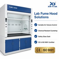 Hotte de laboratoire moderne en acier avec surface époxy, modèle QG-4, pour la sécurité et la ventilation des laboratoires chimiques commerciaux