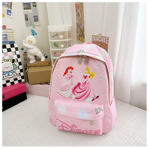 Cartone animato carino bella principessa <span class=keywords><strong>Elsa</strong></span> zaini impermeabili borse da scuola ad alta capacità alla moda in Nylon borsa per le spalle per bambini personalizzati - Product Image 6