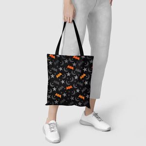 DLBZ Customized Halloween Heavy Duty Eco-friendly Reusable Recycled <b>Canvas</b> Cotton Rope Tote Shopping <b>Bag</b> for Outdoor Use - Product Image 4