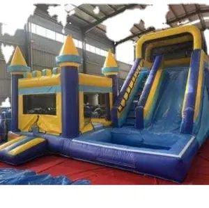 Thương mại Inflatable bouncy Bouncer Spiderman nhảy lâu đài Inflatable nhà bị trả lại với trượt