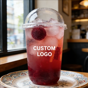 36oz 300cc Single Wall 90mm Diameter <b>Plastic</b> Juice <b>Cups</b> for Tea Ice Smoothie Juice Drinks - Product Image 6