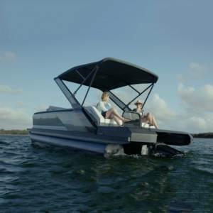 For Customized Aluminum 25ft/27ft/30ft Floating Party Barge Pontoon Boat With Family Furniture & Slide for Fishing - Product Image 3
