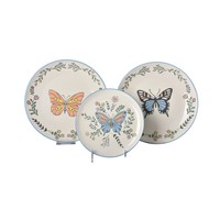 Ensembles de vaisselle à motifs papillon personnalisables pour la cuisine, tels que plateaux de cuisson et bols de stockage des aliments